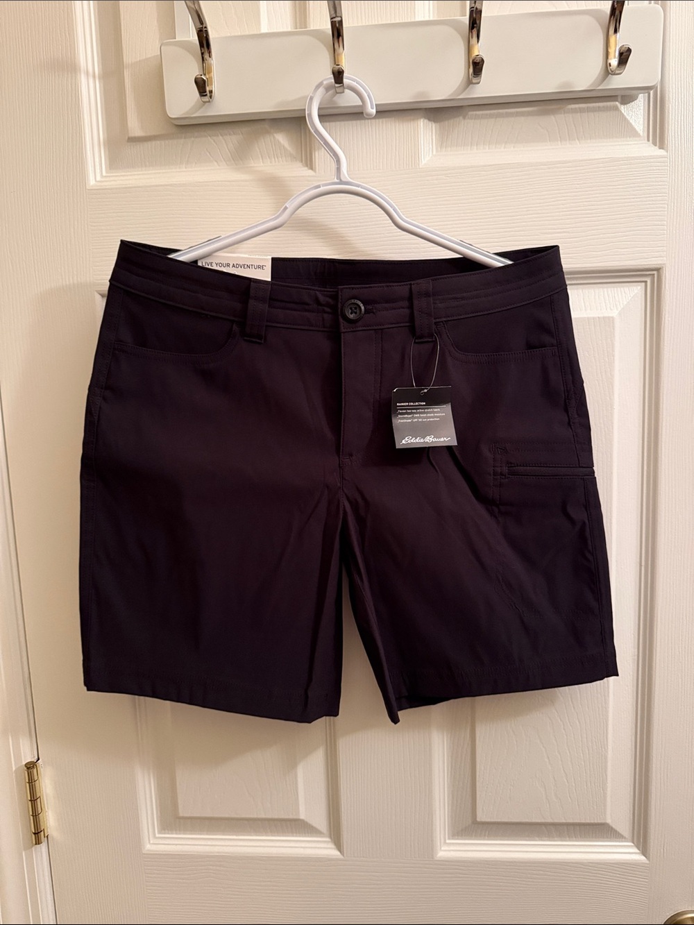 Eddie Bauer Black Women's Performance Shorts rainier short - Picture 2 of 10